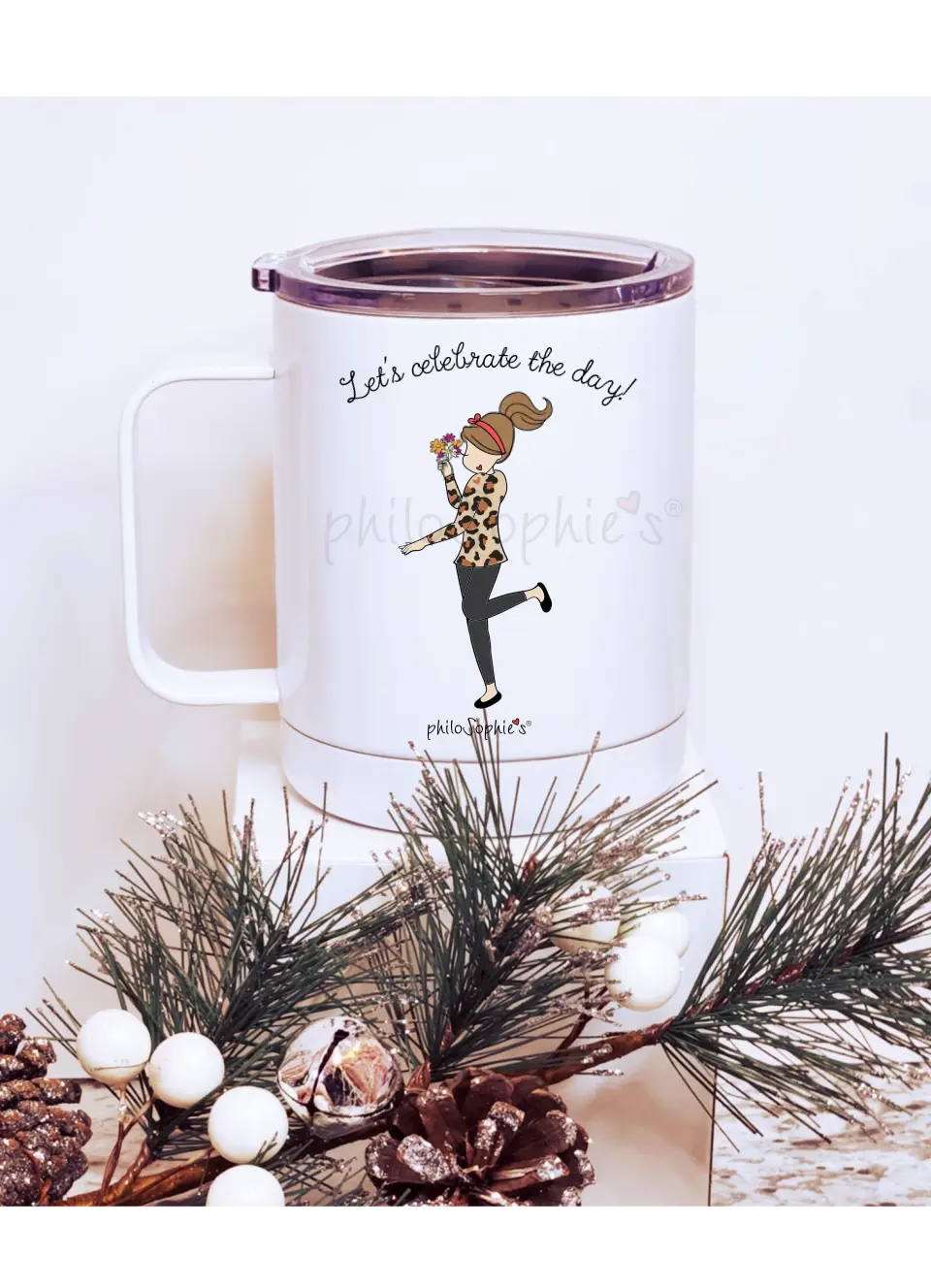 Personalized Travel Mug ~ Let's Celebrate