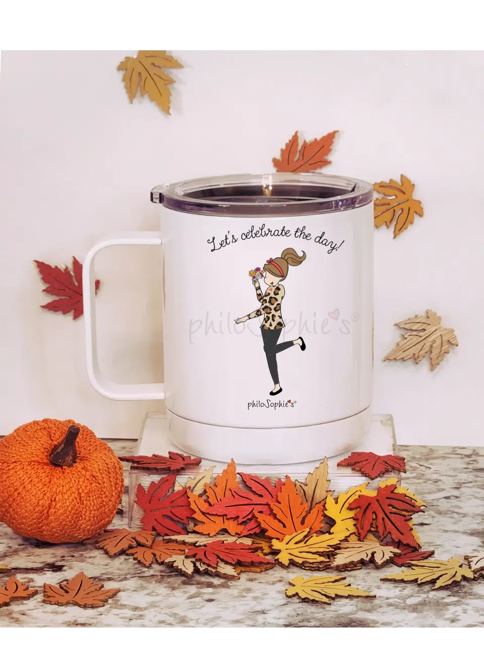 Personalized Travel Mug ~ Let's Celebrate