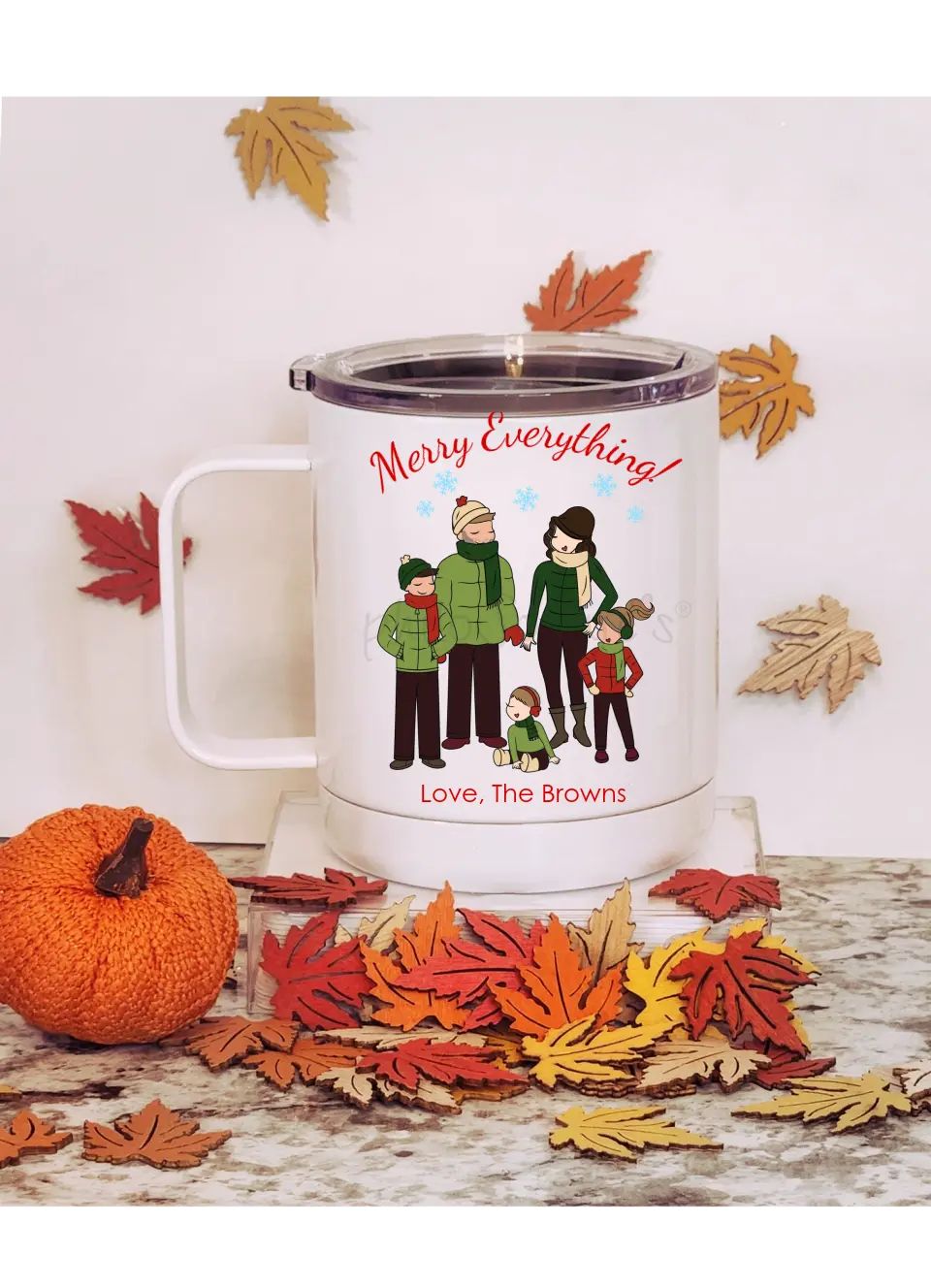 Travel Mug - Holiday Family