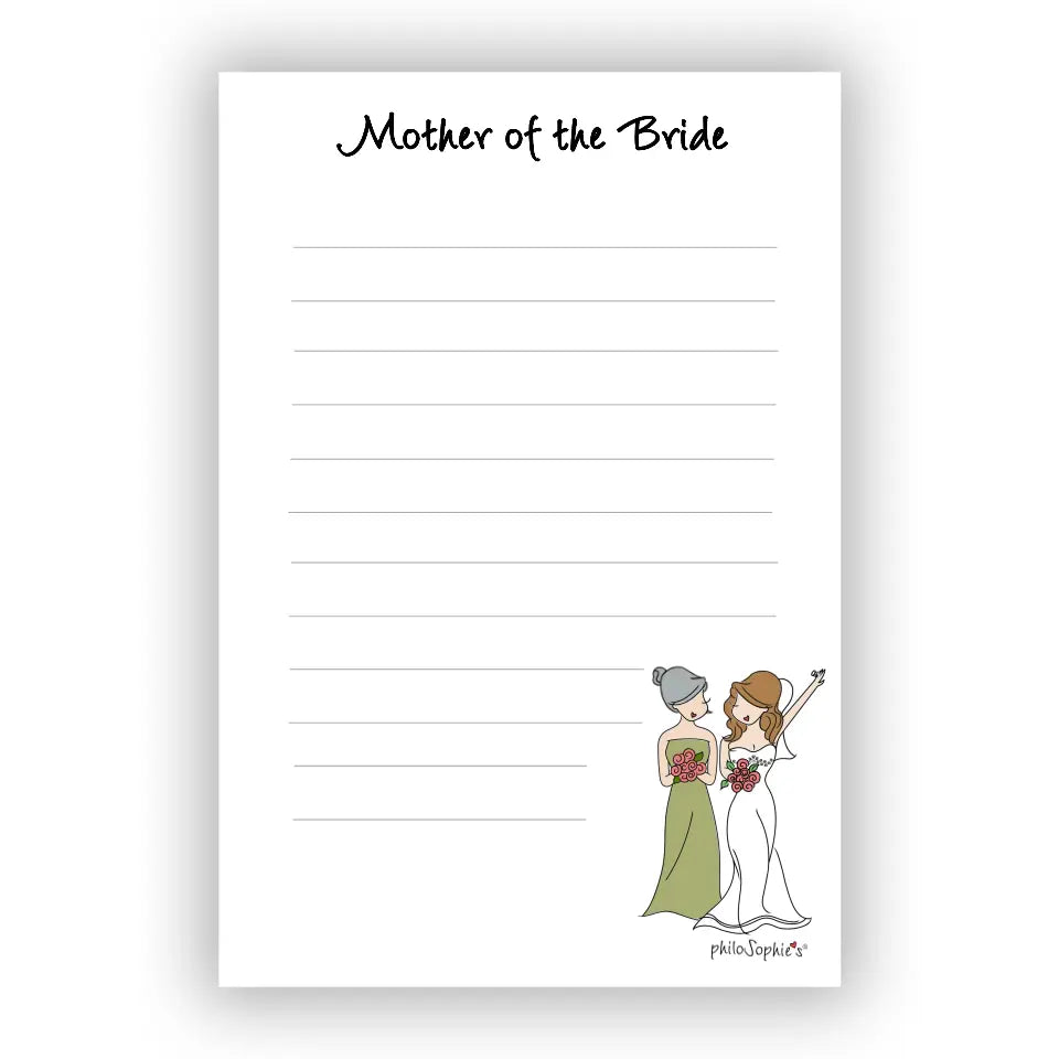 Quick Note - Mother of the Bride
