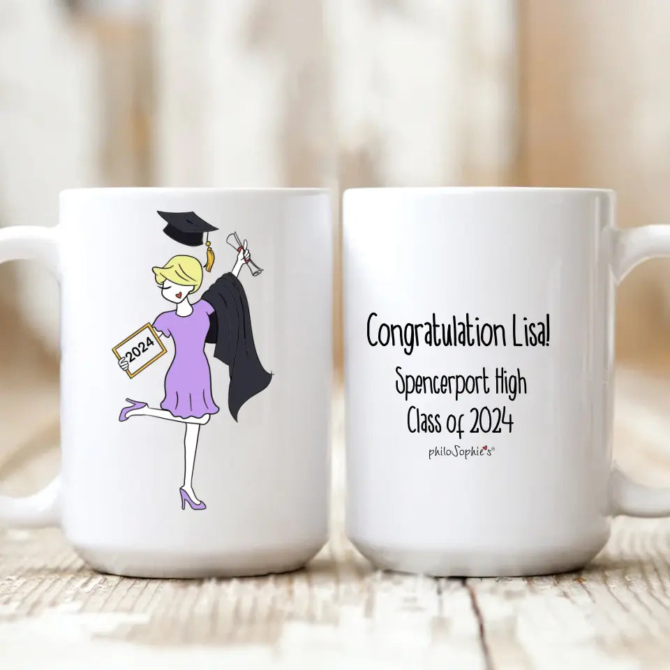 Personalized Ceramic Mug - Graduation