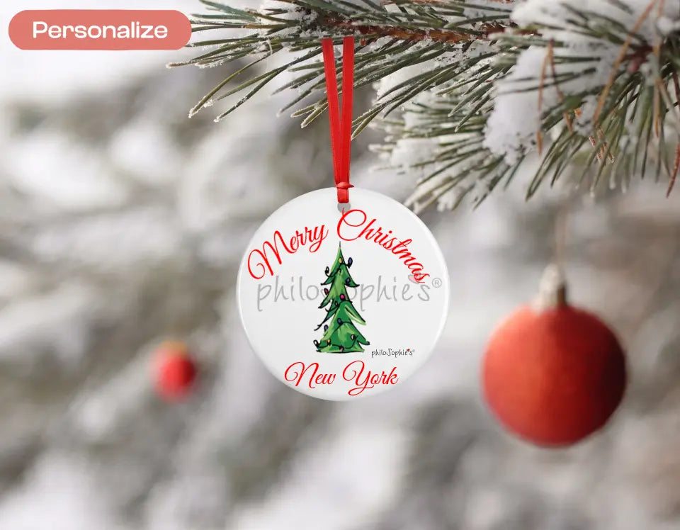 Porcelain Ornament - Christmas Tree