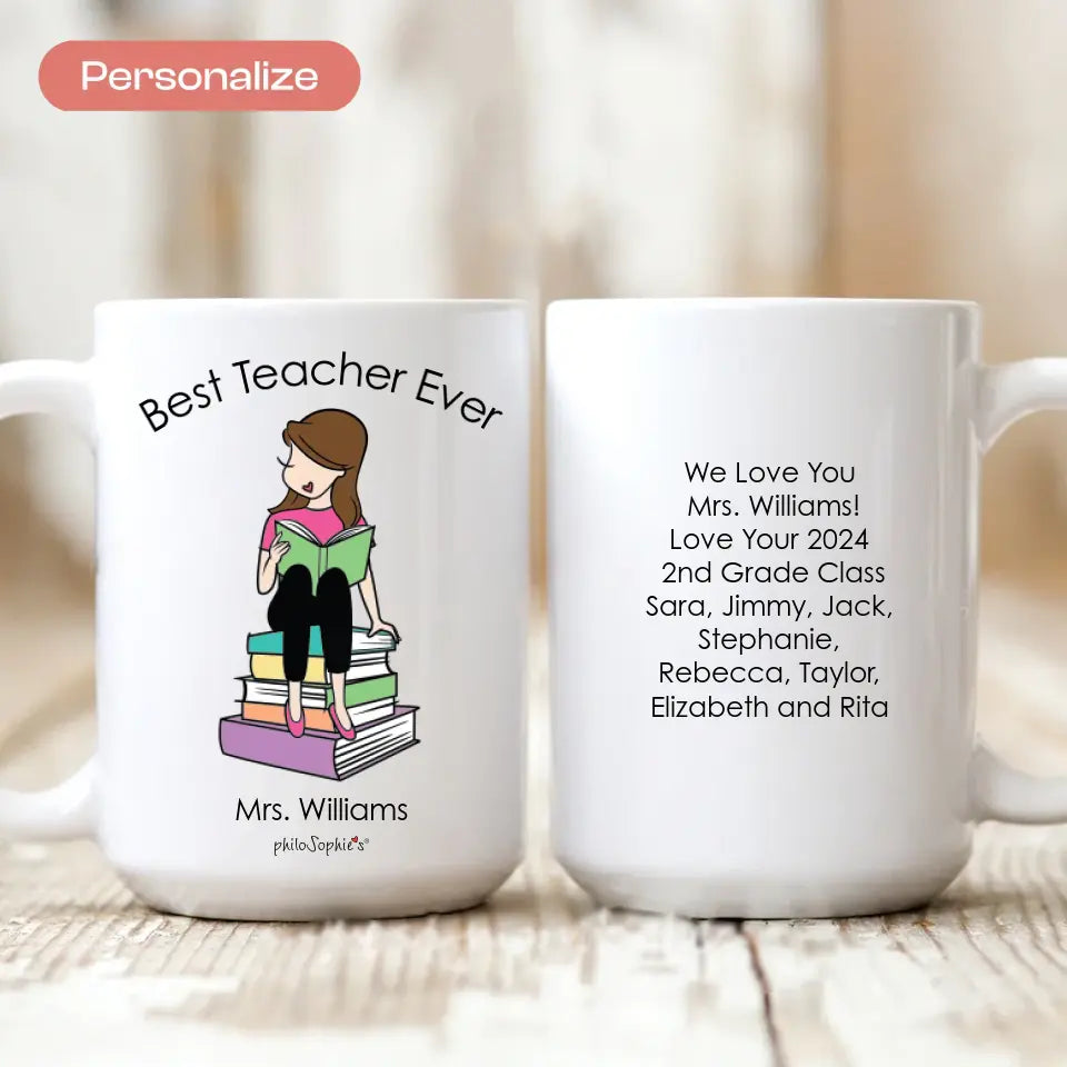 Ceramic Mug - Reading, Teacher