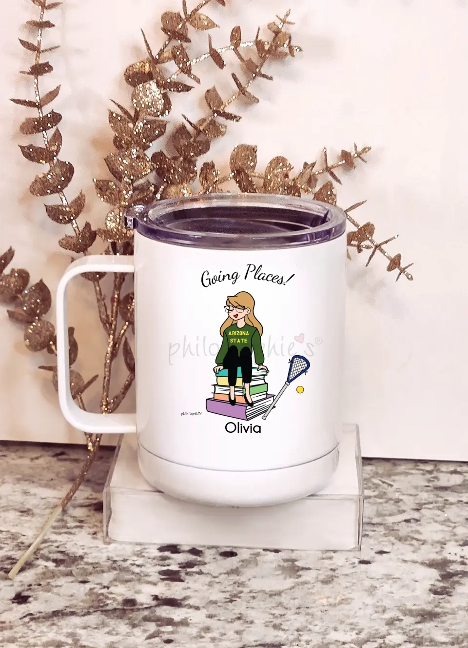 Personalized Travel Mug ~ College Bound